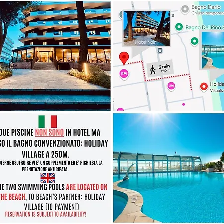 Noir - Free Brunch & Breakfast Until 13-00 - Vicinissimi A Mirabilandia 호텔 밀라노마리티마